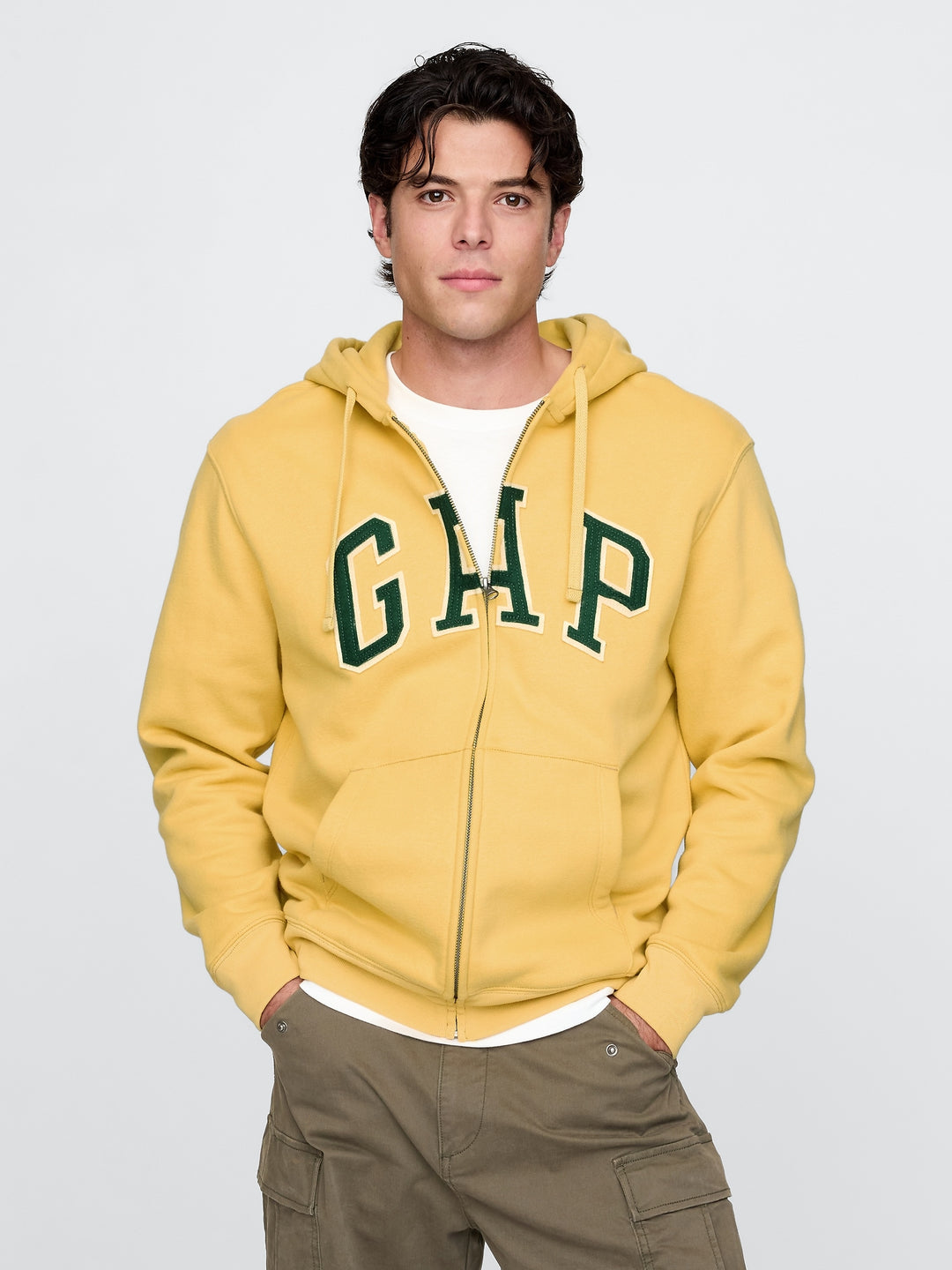 GAP VintageSoft Arch Logo Full-Zip Hoodie