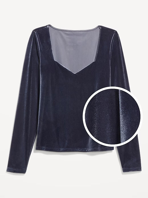Old Navy Fitted Velvet Top