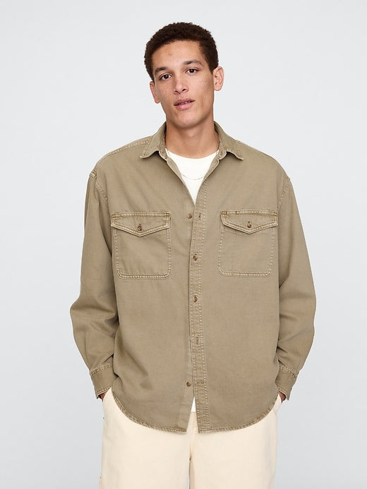 Gap UltraSoft Denim Big Shirt