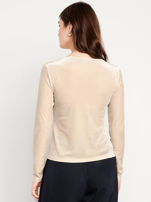Old Navy Fitted Velvet Top