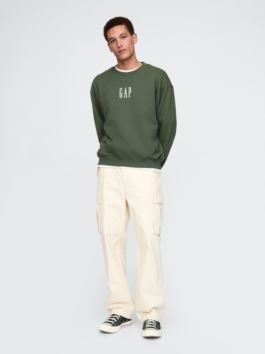 GAP Heavyweight Oversized Logo Sweatshirt