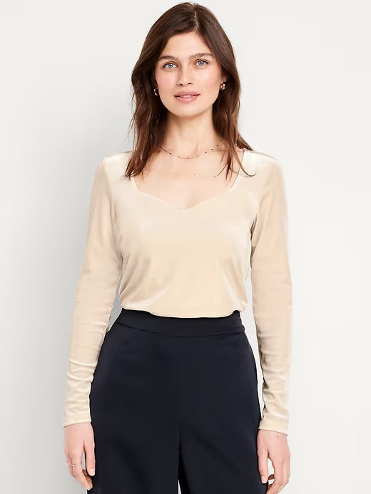 Old Navy Fitted Velvet Top