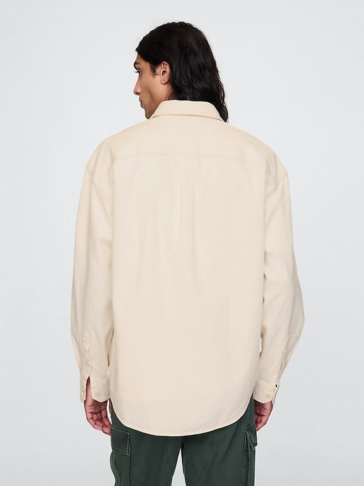 Gap Embroidered Denim Big Shirt