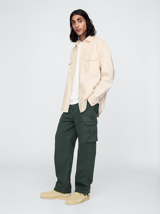 Gap Embroidered Denim Big Shirt