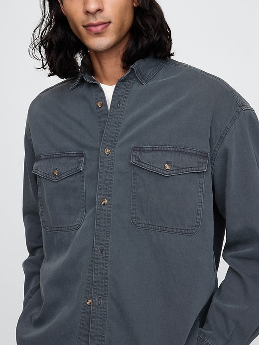 Gap UltraSoft Denim Big Shirt