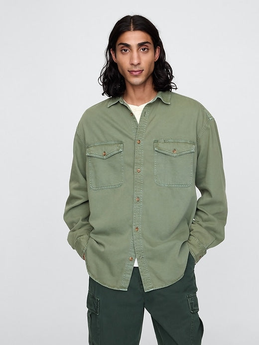 Gap UltraSoft Denim Big Shirt