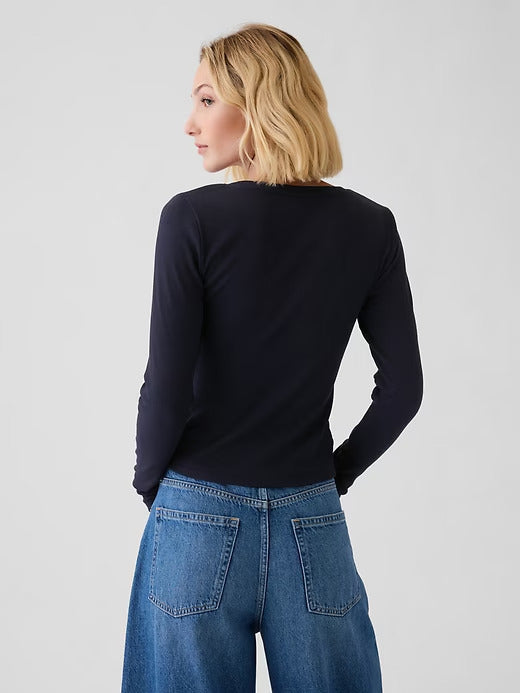Gap Modern Rib Cropped T-Shirt