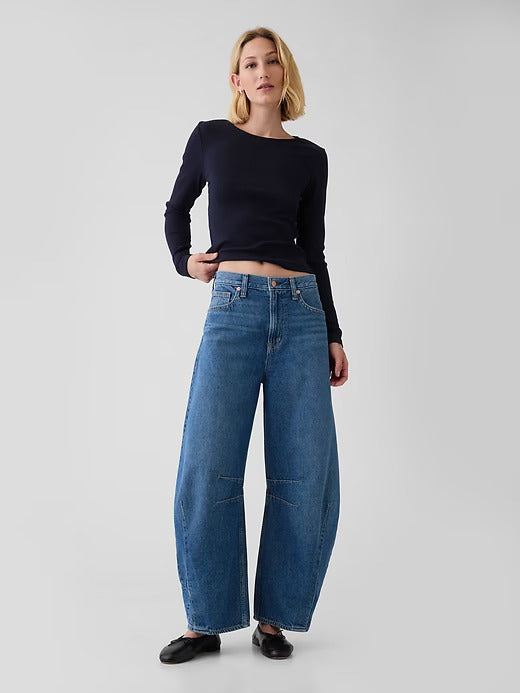Gap Modern Rib Cropped T-Shirt