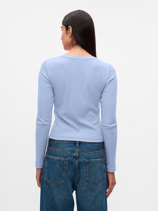 Gap Modern Rib Cropped T-Shirt