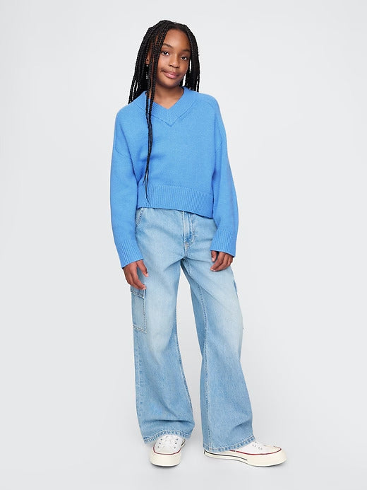Gap Kids CashSoft Oversized V-Neck Sweater