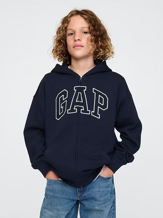 Gap Kids Vintage Soft Logo Zip Hoodie