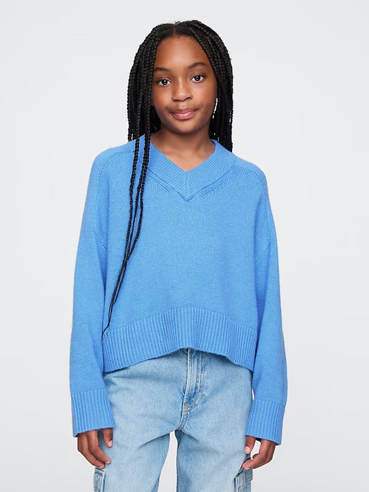 Gap Kids CashSoft Oversized V-Neck Sweater