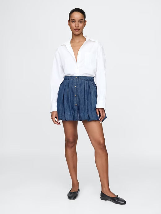Gap Denim Bubble Mini Skirt
