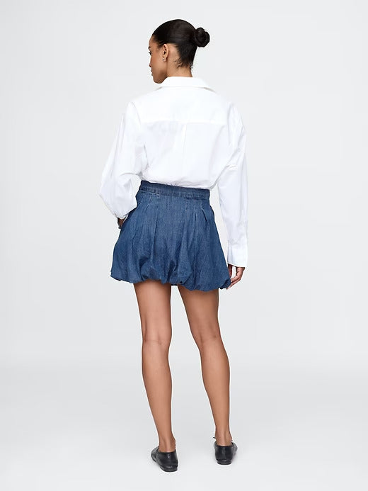 Gap Denim Bubble Mini Skirt