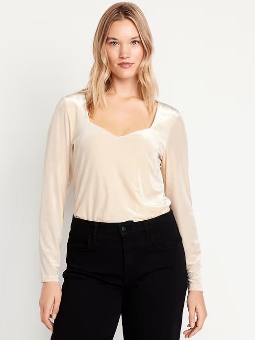 Old Navy Fitted Velvet Top