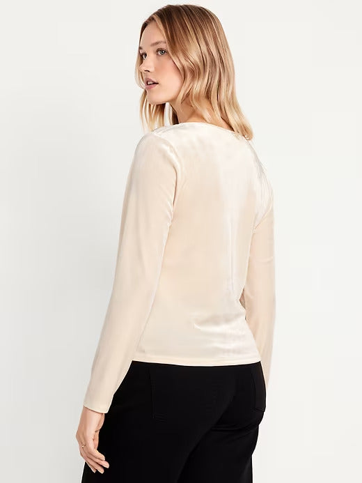 Old Navy Fitted Velvet Top
