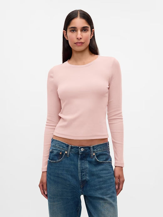 Gap Modern Rib Cropped T-Shirt