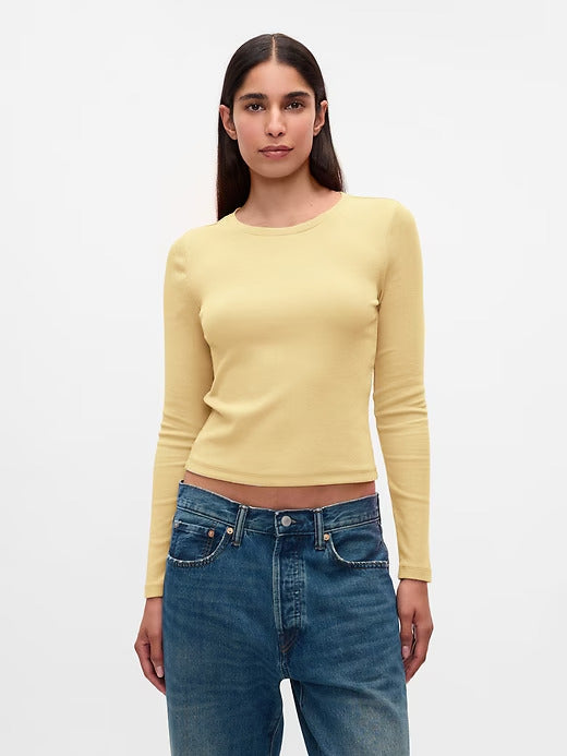 Gap Modern Rib Cropped T-Shirt