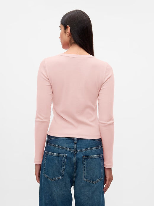 Gap Modern Rib Cropped T-Shirt