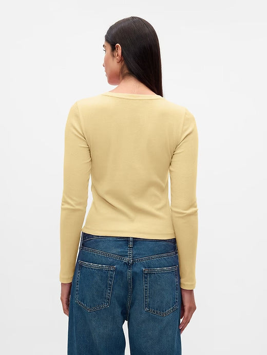 Gap Modern Rib Cropped T-Shirt