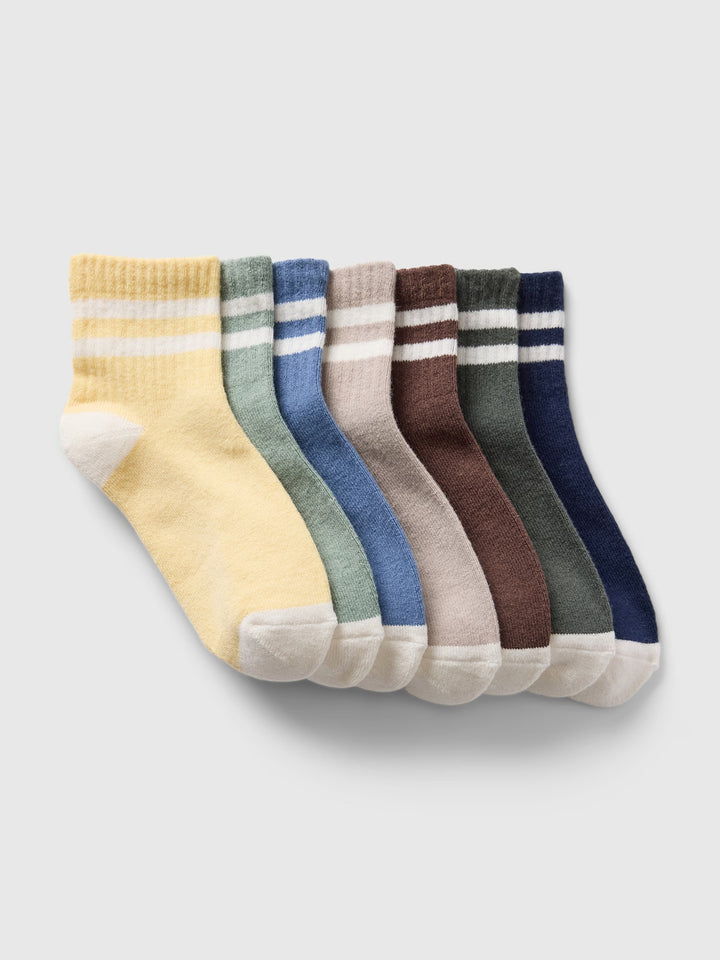 Gap Kids Quarter Crew Socks (7-Pack)