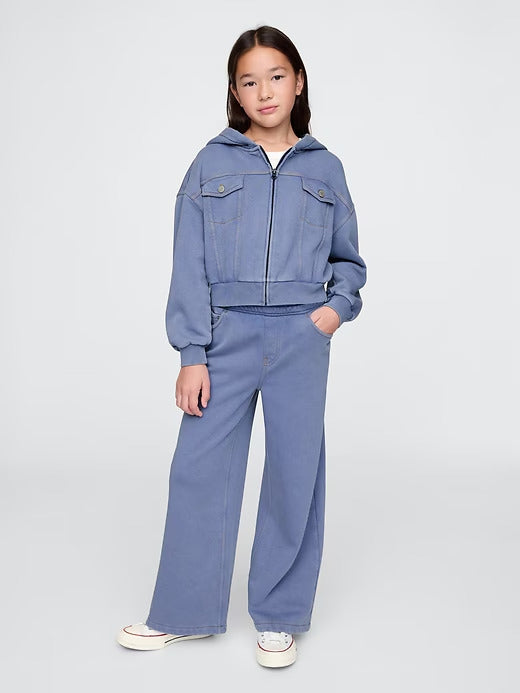 Gap Kids VintageSoft Cropped Zip Hoodie