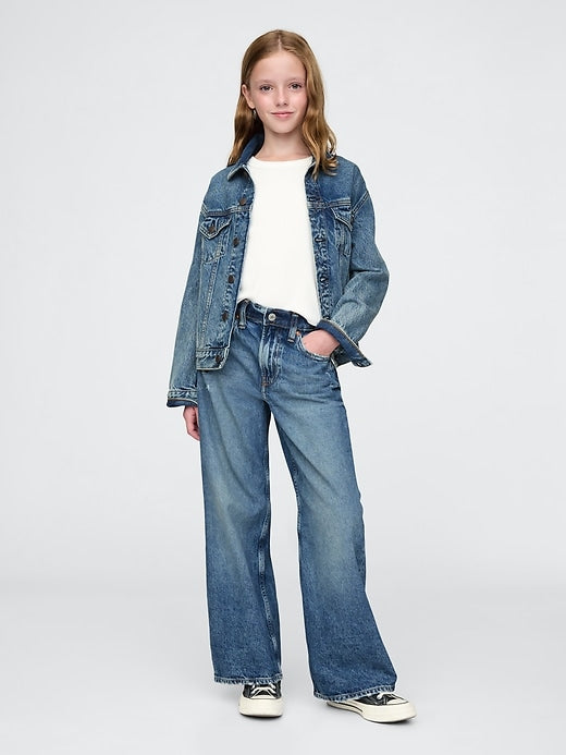 Gap Kids Low Rise Stride Wide-Leg Jeans