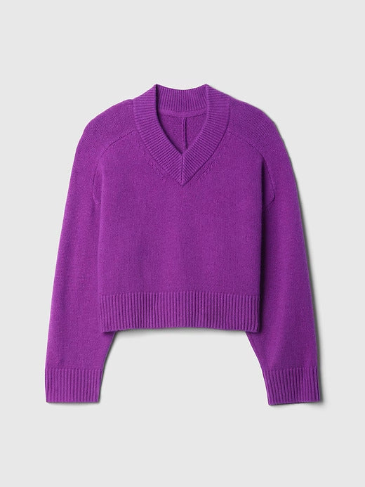 Gap Kids CashSoft Oversized V-Neck Sweater
