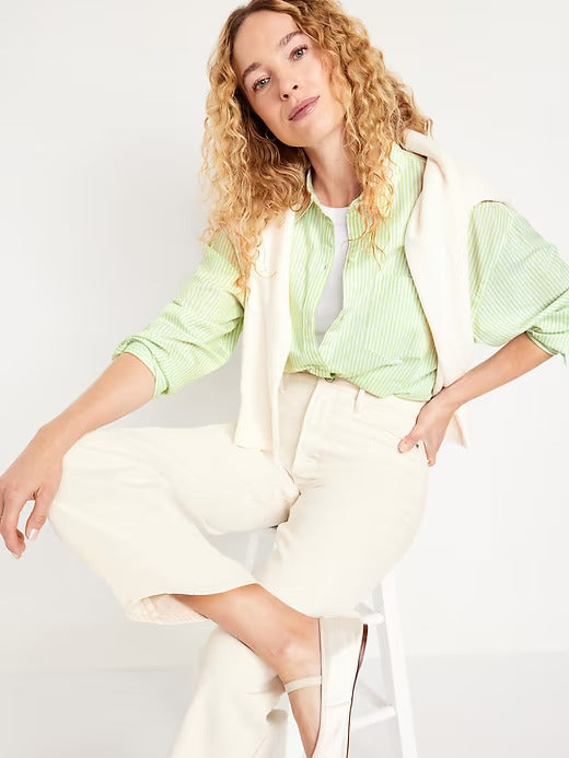 Old Navy Oversized Button-Down Boyfriend Shirt