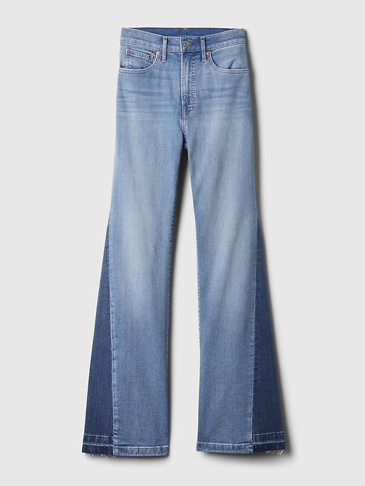 Gap High Rise Braided '70s Flare Jeans