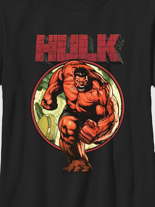 Gap Kids Marvel Red Hulk Rulking Atcha Graphic T-Shirt