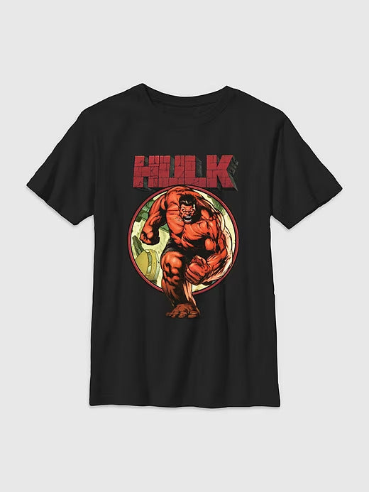 Gap Kids Marvel Red Hulk Rulking Atcha Graphic T-Shirt