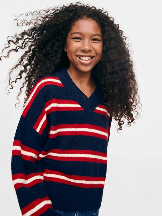 Gap Kids CashSoft Oversized V-Neck Sweater