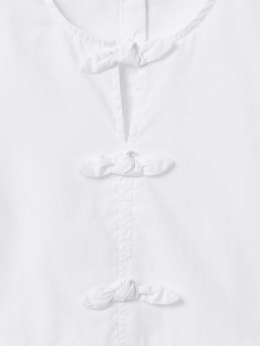 Gap Kids Puff-Sleeve Peplum Bow Top