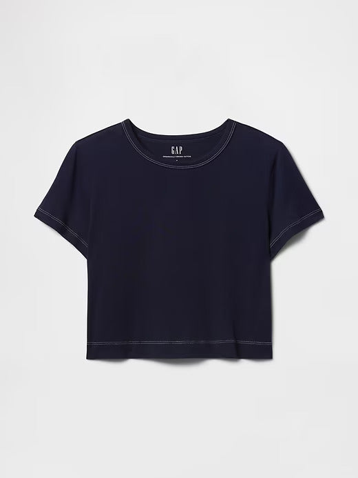 Gap Organic Cotton VintageSoft Cropped T-Shirt