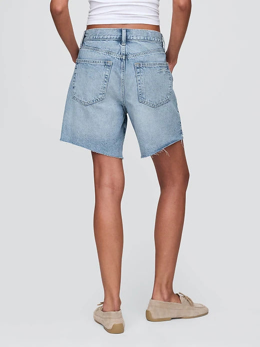 Gap 8" Mid Rise '90s Loose Denim Bermuda Shorts