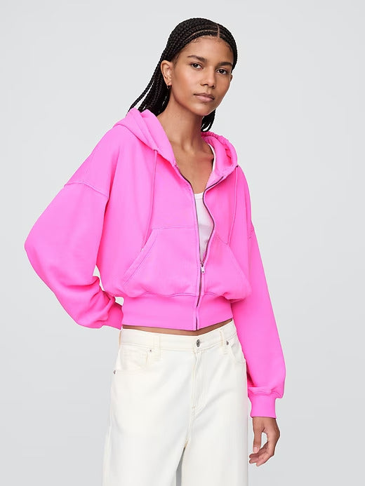 Gap VintageSoft Full-Zip Wedge Hoodie