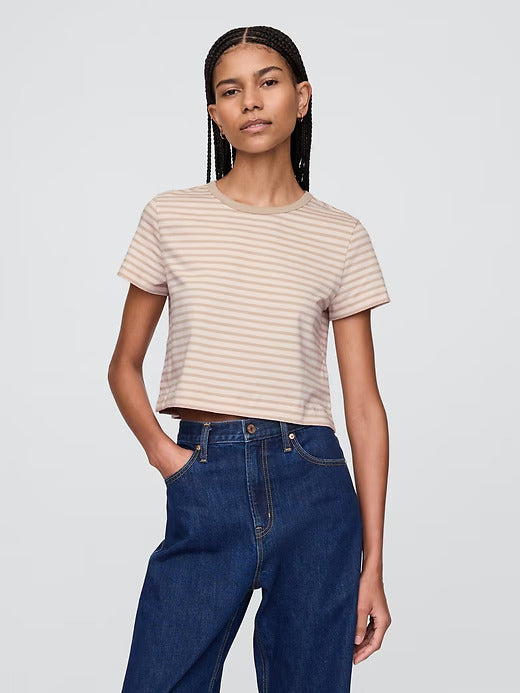 Gap Organic Cotton VintageSoft Cropped T-Shirt