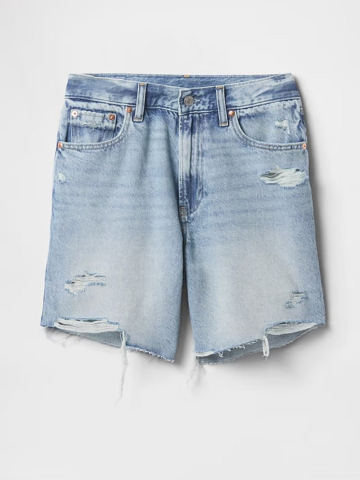 Gap 8" Mid Rise '90s Loose Denim Bermuda Shorts