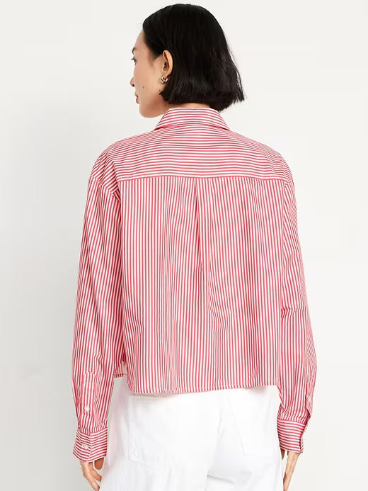 Old Navy Button-Down Crop Shirt