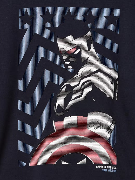 Gap Kids Marvel Captain America Recycled PJ Shorts Set