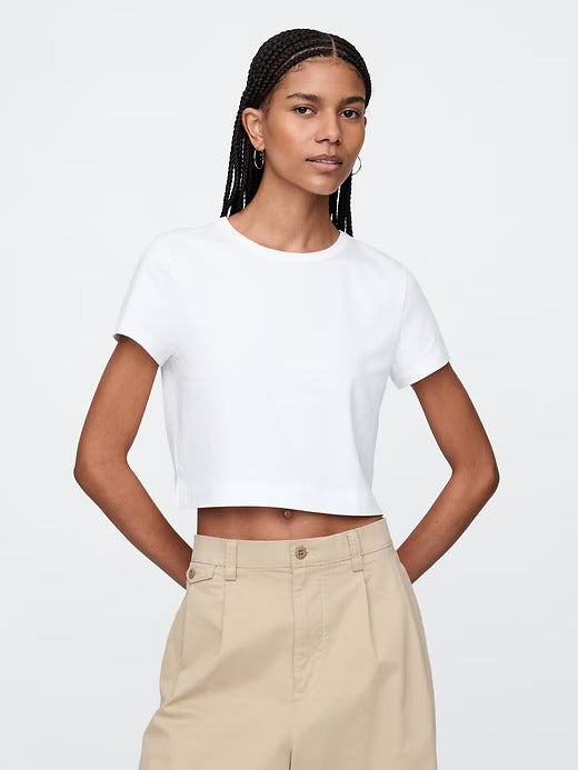 Gap Organic Cotton VintageSoft Cropped T-Shirt