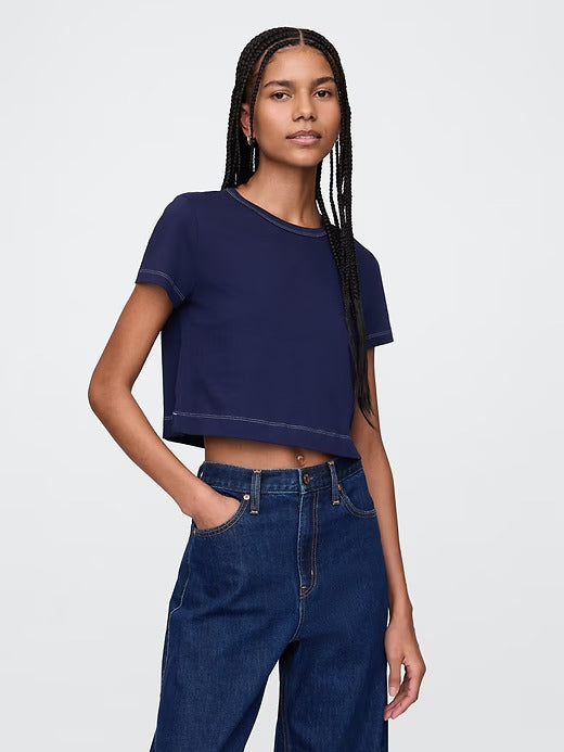 Gap Organic Cotton VintageSoft Cropped T-Shirt