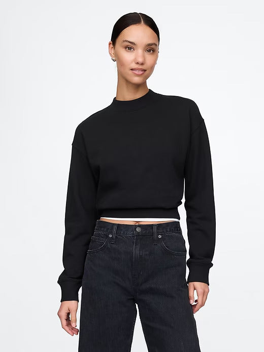 Gap Heavyweight French Terry Cropped Sweatshirt