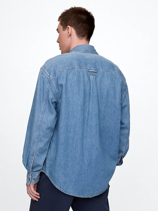 Gap UltraSoft Denim Big Shirt