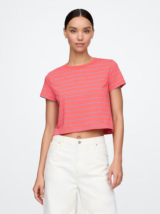 Gap Organic Cotton VintageSoft Cropped T-Shirt