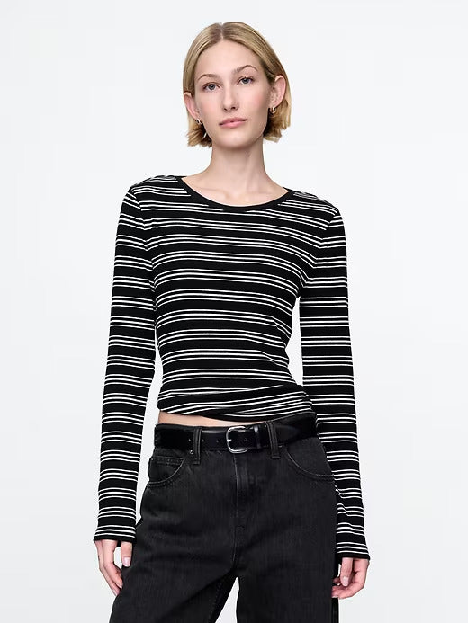 Gap Modern Rib Cropped T-Shirt