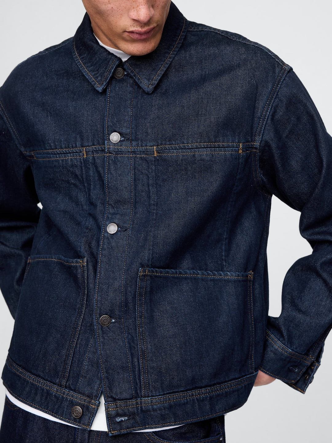 GAP UltraSoft Boxy Icon Denim Jacket