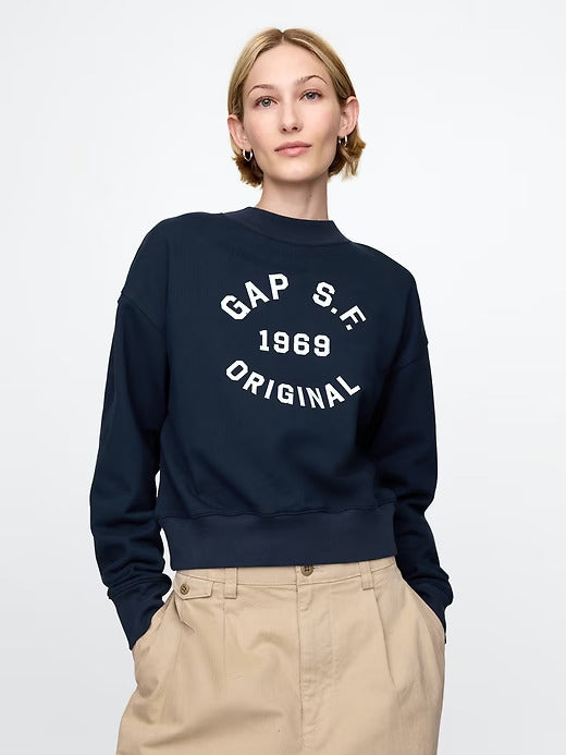 Gap Heavyweight French Terry Cropped Sweatshirt