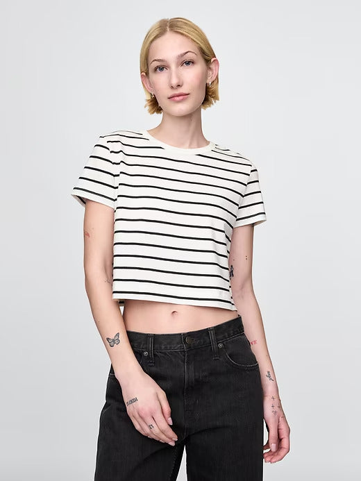 Gap Organic Cotton VintageSoft Cropped T-Shirt